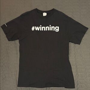 Charlie Sheen Black #winning T-Shirt